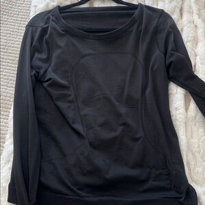 swiftly lululemon black long sleeve top